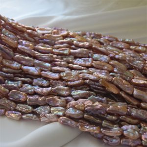 Top Drilled High Quality Biwa Loose Pearl Strand
